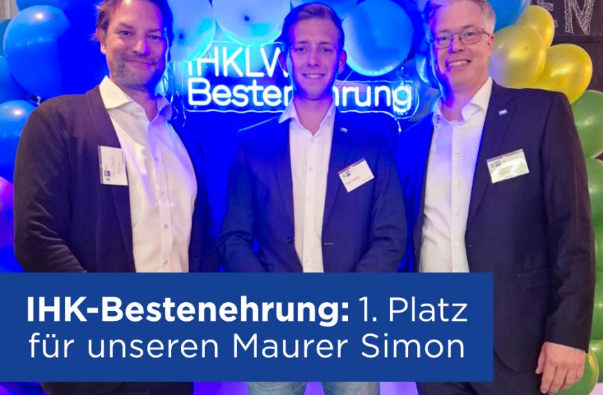 Mit Bestnoten in die Zukunft – Simon Schmidt gehört zu den Besten in ganz Niedersachsen 